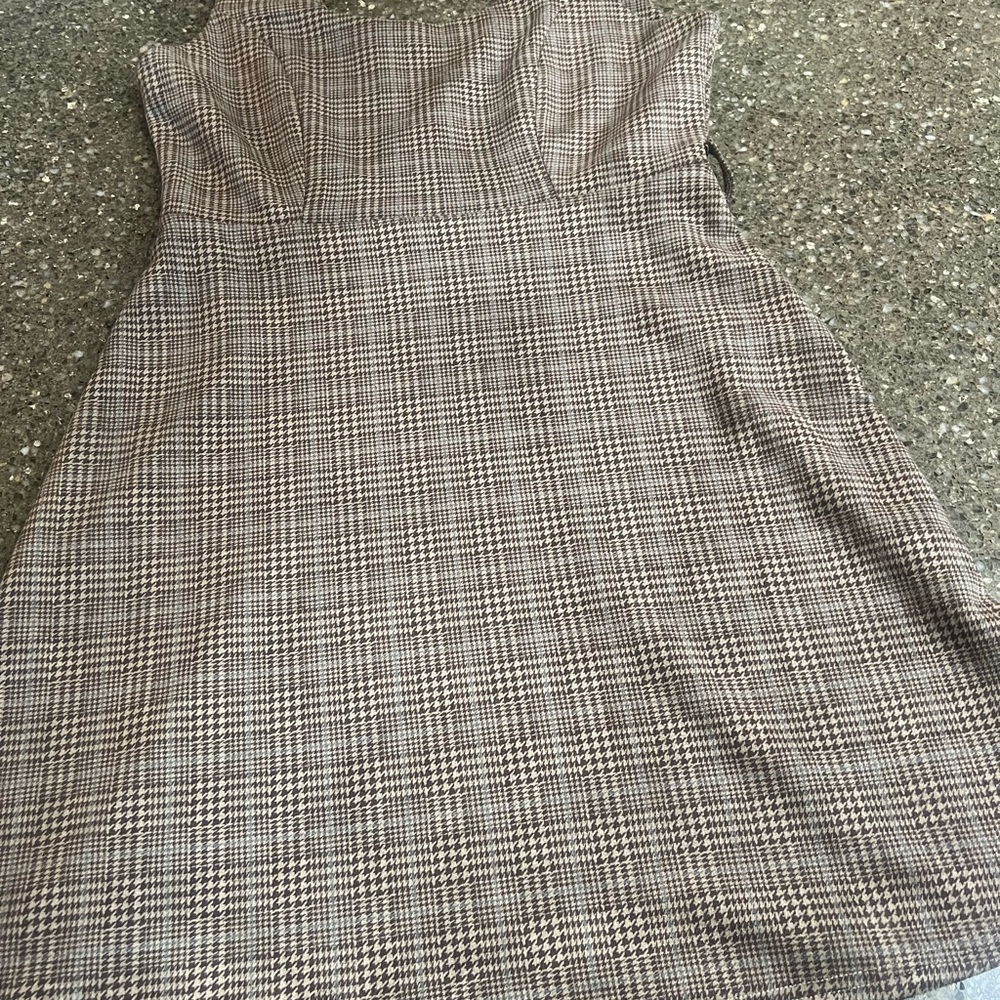 Active USA Sleeveless Plaid Mini Dress Size M Soft Grunge 90s Y2K Lagenlook 2000